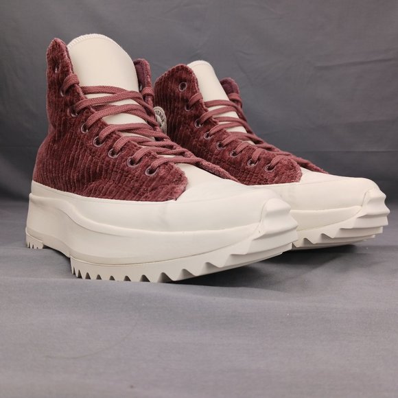 Converse Run Star Hike Women's Platform Sneaker Boot Purple Corduroy Sizes 7-10 - Picture 2 of 9